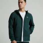 Alpyrex Delta Zip Through Hoodie Darkest Sprunce