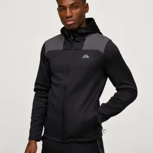 Alpyrex Proflux Poly Fleece Full Zip Hoodie Jet Black