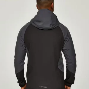 Alpyrex Solo 2.0 Woven Full Zip Hoodie Black d