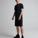 Junior Copex T Shirt and Short Set Black